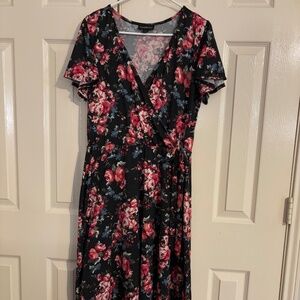 Fortune + Ivy High-Low Floral Dress